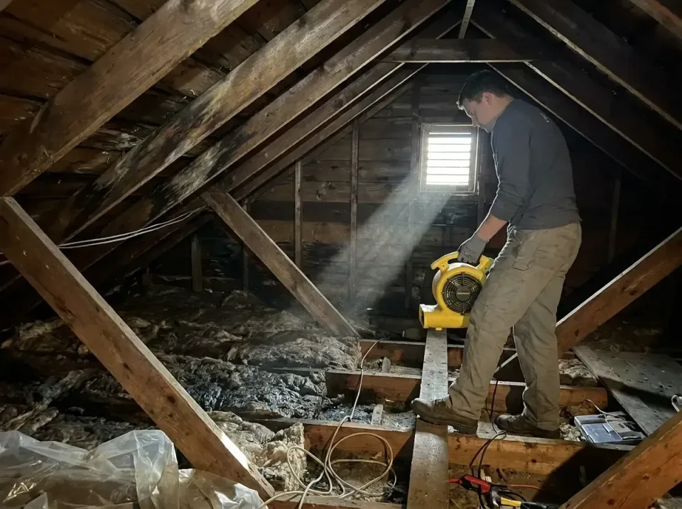 attic-water-damage-drying-proc-007 — frequently asked questions, Emergency Water Extraction & 24/7 Flood Response in Poquoso…